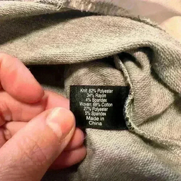 Lane Bryant Gray White Peplum Asymmetrical Top- plus size 18/20 - Picture 4 of 8